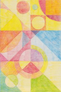 Kleurrijke abstracte geometrie door Catalina Somolinos