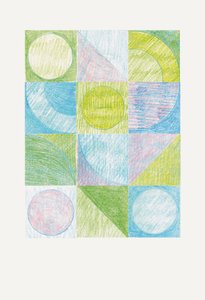 Zacht geometrisch patroon door Catalina Somolinos