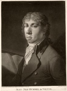 Johann Nepomuk Hummel gegraveerd door Wrenck door Catharina Escherich