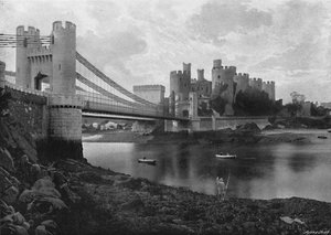Conway Castle en Bruggen, ca. 1896