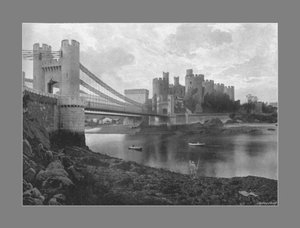 Conway Castle en bruggen, ca. 1900