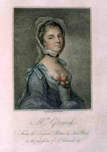 Mevrouw Garrick, gegraveerd door W.P. Sherlock door Catherine (after) Read