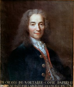 Portret van Voltaire door Catherine Lusurier