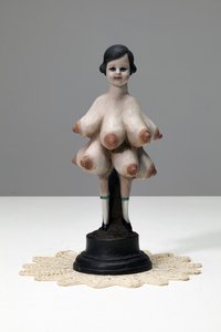 El Shaddai, 2013 (olieverf op gepatineerd brons) door Cathie Pilkington