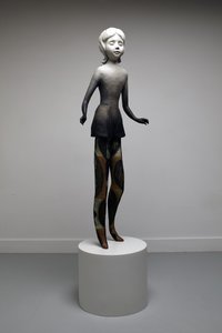 Twinkle, 2014 (olieverf op brons met bronzen voet) door Cathie Pilkington