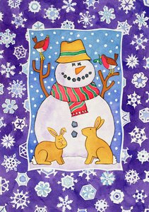 Kerstsneeuwvlokken
