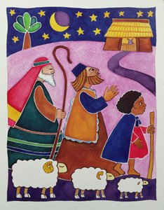 De herdersreis naar Bethlehem
