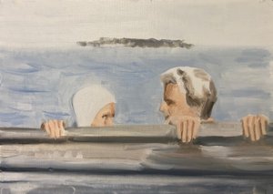 02.05.20 Ze hield van hem, 2020 (olieverf op papier)