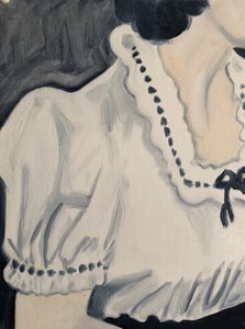 Broderie, 2018 (olieverf op papier)