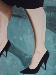Misfit Legs 1, 2013 (olieverf op papier)