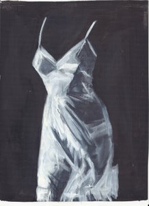 Roos 2, 2012 (olieverf en acryl op papier)