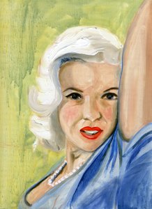 Het onvermijdelijke einde van een liefdesgodin (Jayne 10), 2008 (olieverf op canvaspapier)