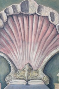 Venusbed, 2023 (olieverf op linnen) door Cathy Lomax