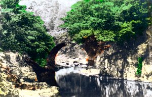 Romeinse brug bij Bettws-y-Coed, Gwynedd, 1926 door Cavenders Ltd