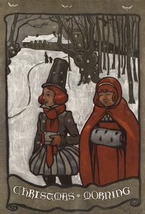 Kerstmis ochtend door Cecil Charles Windsor Aldin