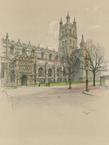 Kathedraal van Gloucester door Cecil Charles Windsor Aldin