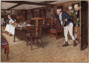 Illustratie voor De Pickwick Papers door Cecil Aldin (kleur litho) door Cecil Charles Windsor Aldin