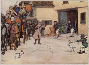 Illustratie voor The Pickwick Papers door Cecil Aldin