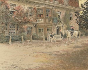 The Anchor Inn, Liphook door Cecil Charles Windsor Aldin