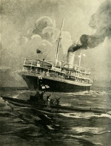 Het zinken van de Falaba, Eerste Wereldoorlog, 28 maart 1915, ca. 1920 door Cecil King