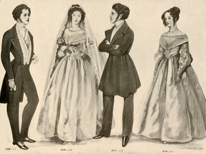Kleding van 1836-1847, 1907, 1937 door Cecil W. Trout