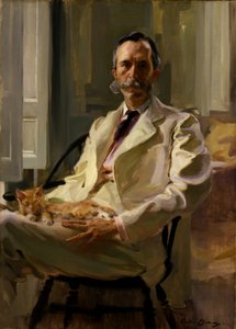 Man met de kat Henry Sturgis Drinker, 1898