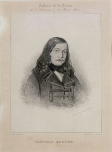 Portret van de dichter Théophile Gautier 1811-1872
