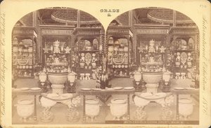 Uitzicht op het Chinese Hof, Hoofdgebouw, Centennial Exhibition, Philadelphia