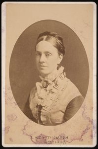 Portret van Lady Frances Anna Blandy Thomson, Barones Kelvin 1837-1916, 1876