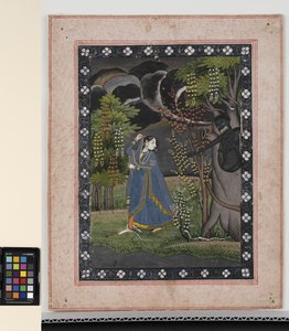 Abhisarika Nayika, c.1820 door Central Indian School