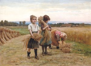 De jonge oogsters door Cesar Pattein