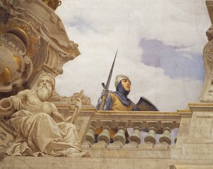 Detail uit Allegorie van Italië door Cesare Mariani