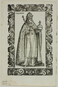 Blad uit Habiti antichi e moderni, plaat 92 uit Houtsneden uit Boeken van de XVI Eeuw door Cesare Vecellio