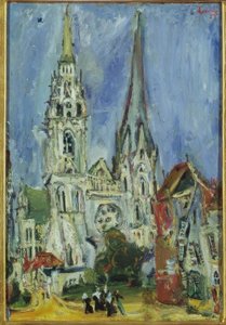 De kathedraal van Chartres door Chaim Soutine