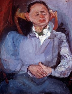 Portret van beeldhouwer Oscar Miestchaninoff. Schilderij door Chaim Soutine (1894-1944)
