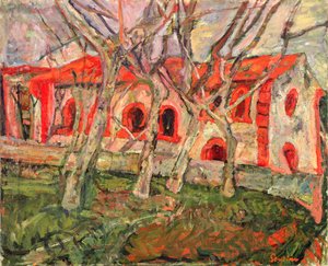 De rode kerk door Chaim Soutine