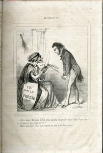 Illustratie van Cham (1819-1879) in Le Charivari door Amédée de Noé