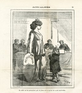 Illustratie van Cham (1819-1879) in Le Charivari door Amédée de Noé