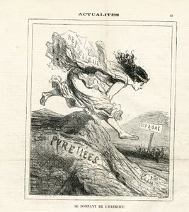 Illustratie van Cham (1819-1879) in Le Charivari door Amédée de Noé