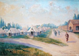 Het Herstelkwartier van het Canadese Militaire Ziekenhuis in St. Cloud door Charles Andre Igounet de Villers