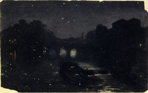 Effet de nuit sur les bords de la Seine