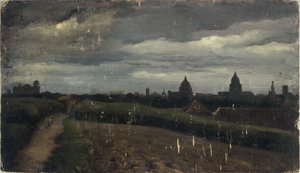 Algemeen uitzicht op Parijs vanaf de Gobelins
