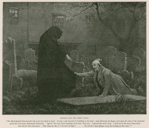 Illustratie voor A Christmas Carol door Charles Dickens (litho) door Charles (after) Green