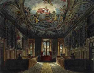 De wachtkamer van de koningin, Windsor Castle, uit 