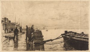 De Kade in Havre door Charles A. Platt