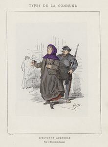 Citoyenne Queteuse, Voor de Gewonden van de Commune door Charles Albert d Arnoux Bertall