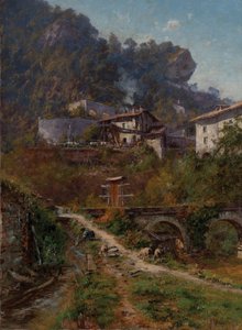 In Sassenage. De tanks van Sassenage door Charles Alexandre Bertier
