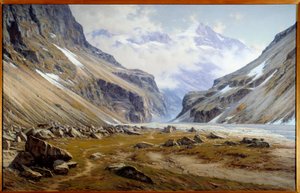 De vallei van de Veneon bij Saint Christophe en Oisans in de Alpen