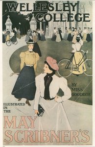 Charles Allan Gilbert: Wellesley College ... (litho) door Charles Allan Gilbert