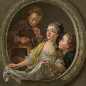 Zeepbellen door Charles Amedee Philippe van Loo